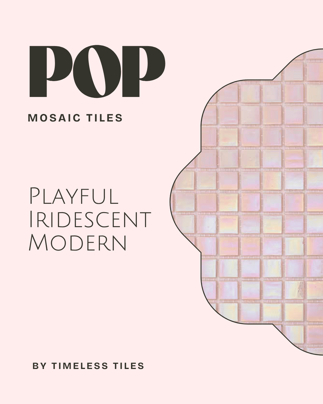 โมเสค TIMELESS TILES รุ่น POP HOLOGRAM 32.7 X 32.7 ซม. สีชมพู ผิวเงา (ราคา/ตรม.)_4